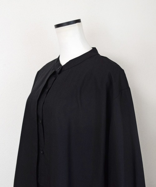 Marient（マリエント）の「フロントヨークシャツワンピ（ワンピース・レディース・ホワイト/ブラック/ネイビー/カーキ・FREE）」の12枚目の写真