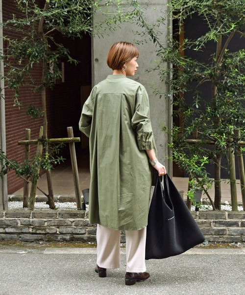 Marient（マリエント）の「フロントヨークシャツワンピ（ワンピース・レディース・ホワイト/ブラック/ネイビー/カーキ・FREE）」の17枚目の写真