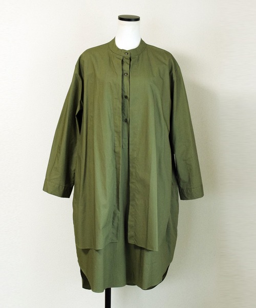 Marient（マリエント）の「フロントヨークシャツワンピ（ワンピース・レディース・ホワイト/ブラック/ネイビー/カーキ・FREE）」の7枚目の写真