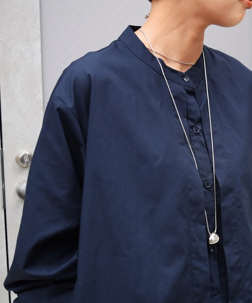 Marient（マリエント）の「フロントヨークシャツワンピ（ワンピース・レディース・ホワイト/ブラック/ネイビー/カーキ・FREE）」の13枚目の写真