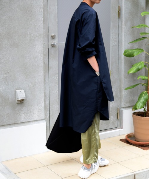 Marient（マリエント）の「フロントヨークシャツワンピ（ワンピース・レディース・ホワイト/ブラック/ネイビー/カーキ・FREE）」の18枚目の写真