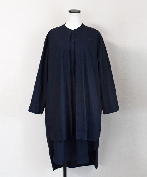 Marient（マリエント）の「フロントヨークシャツワンピ（ワンピース・レディース・ホワイト/ブラック/ネイビー/カーキ・FREE）」の8枚目の写真