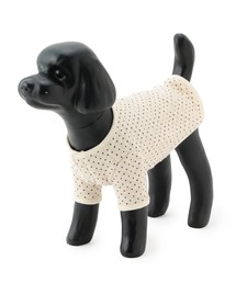 【DOG】ドットプリントキルティングプルオーバー