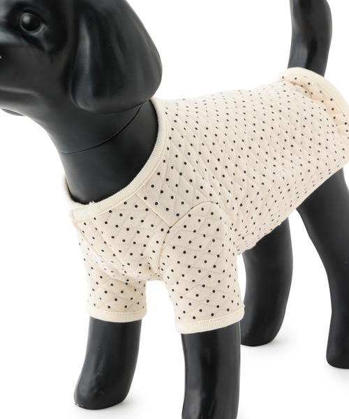 ROPE' PICNIC(ロペピクニック)の「【DOG】ドットプリントキルティングプルオーバー(ペットウェア・レディース・オフホワイト/グレー・L/M/2M/S)」の7枚目の写真