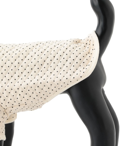 ROPE' PICNIC(ロペピクニック)の「【DOG】ドットプリントキルティングプルオーバー(ペットウェア・レディース・オフホワイト/グレー・L/M/2M/S)」の9枚目の写真