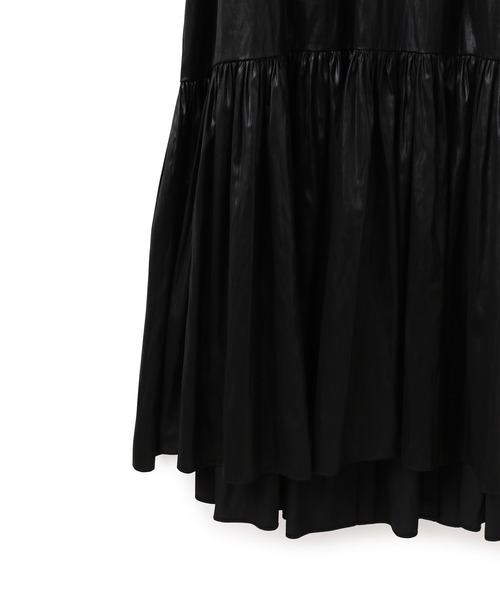 ADAM ET ROPE'（アダムエロペ）の「ギャザーキャミワンピース（ワンピース・レディース・ブラック/ダークブラウン・FREE）」の20枚目の写真