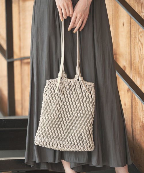洗える巾着付きマクラメバッグ トートバッグ Global Work グローバルワーク のファッション通販 Zozotown