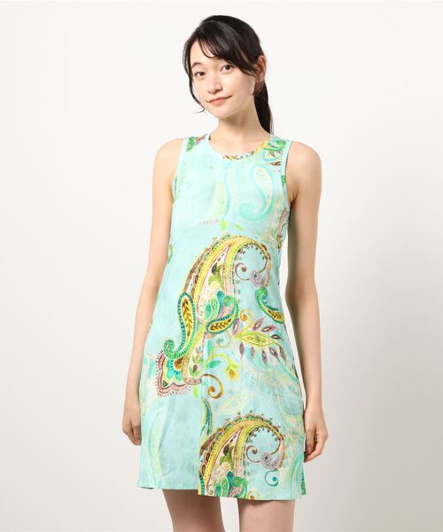Desigual(デシグアル)の「ワンピースノースリーブ IVY(チュニック・レディース・ブルー・L/2L/S/SS/M/3L)」の10枚目の写真