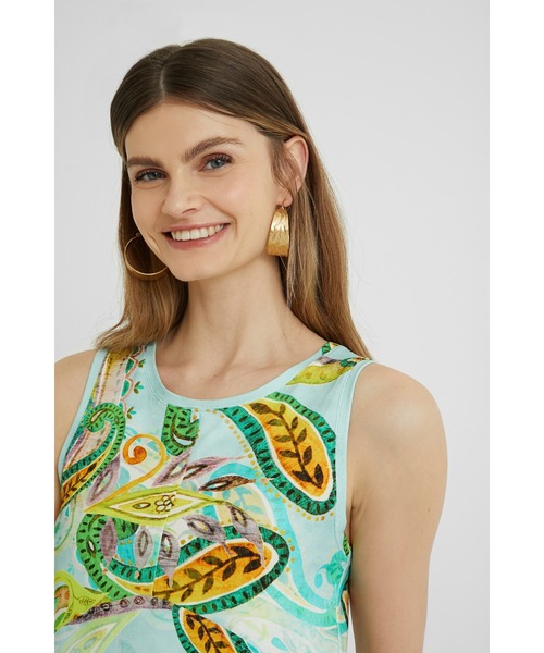 Desigual(デシグアル)の「ワンピースノースリーブ IVY(チュニック・レディース・ブルー・L/2L/S/SS/M/3L)」の7枚目の写真