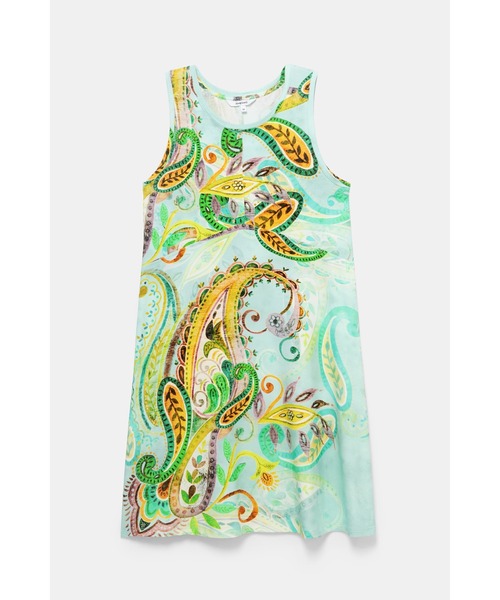 Desigual(デシグアル)の「ワンピースノースリーブ IVY(チュニック・レディース・ブルー・L/2L/S/SS/M/3L)」の9枚目の写真