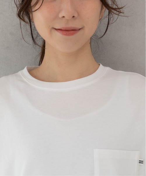 PREFERIR(プレフェリール)の「ポケット付き ロンT 七分袖(Tシャツ/カットソー・レディース・ブラック/カーキ/ホワイト/モカ・MEDIUM/LARGE/SMALL)」の10枚目の写真