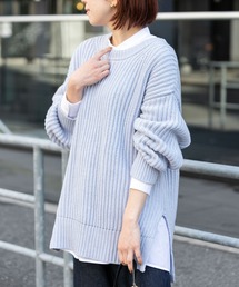 URBAN RESEARCH Sonny Label | 製品染めコットンニットプルオーバー(ニット/セーター)