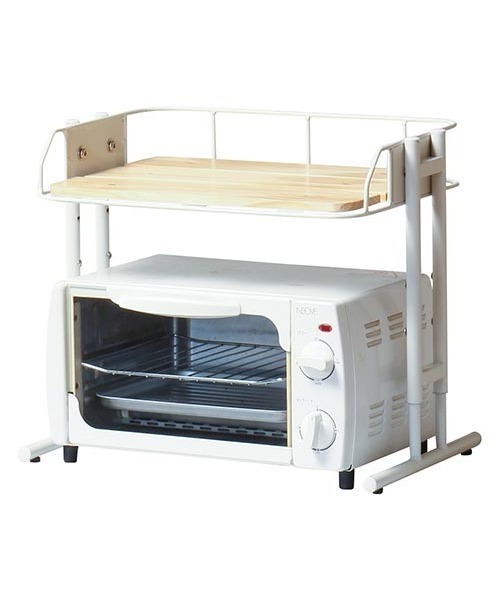 GEORGE'S(ジョージズ)の「WEB限定 BY CAGE マルチラック(家具・レディース・ホワイト/ブラック・FREE)」の4枚目の写真