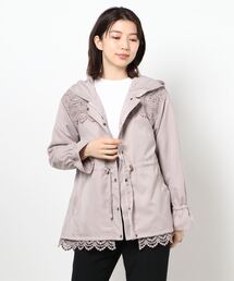 axes femme | レース使いマウンテンパーカー(マウンテンパーカー)