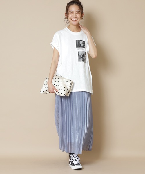 N.（N. Natural Beauty Basic）（エヌエヌナチュラルビューティーベーシック）の「【GOOD ROCK SPEED】マリリンモンローTシャツ（Tシャツ/カットソー・レディース・ホワイト・MEDIUM）」の10枚目の写真