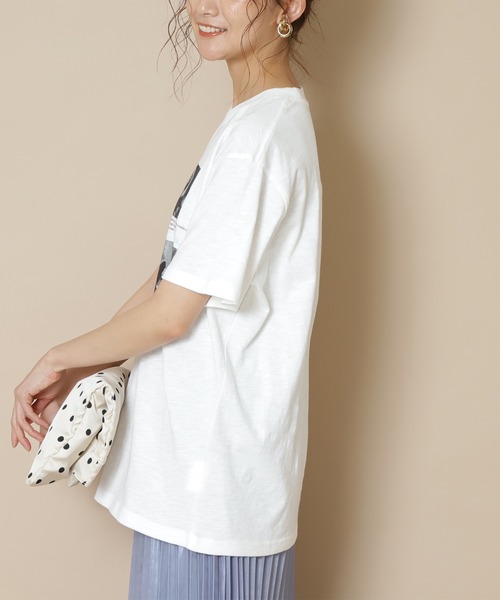 N.（N. Natural Beauty Basic）（エヌエヌナチュラルビューティーベーシック）の「【GOOD ROCK SPEED】マリリンモンローTシャツ（Tシャツ/カットソー・レディース・ホワイト・MEDIUM）」の6枚目の写真
