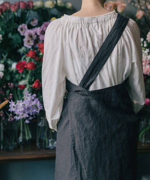 siiwa（シーワ）の「siiwa　リネンエプロンスカート（ワンピース・レディース・スミクロ・ONE）」の4枚目の写真