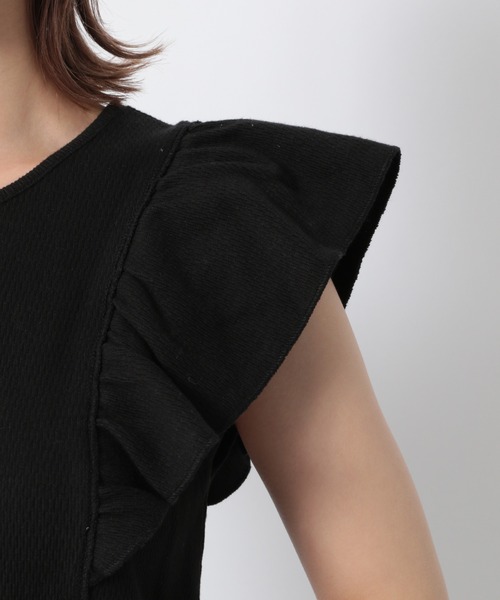 Heather（ヘザー）の「ハニカムフリルカットソー_948763（Tシャツ/カットソー・レディース・ホワイト/ブラック/グリーン系その他・FREE）」の11枚目の写真