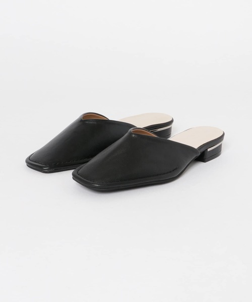 ITEMS URBANRESEARCH（アイテムズ アーバンリサーチ）の「スクエアミュール（その他シューズ・レディース・オフホワイト/グレー系その他/ブラック・23.5/24.5）」の11枚目の写真