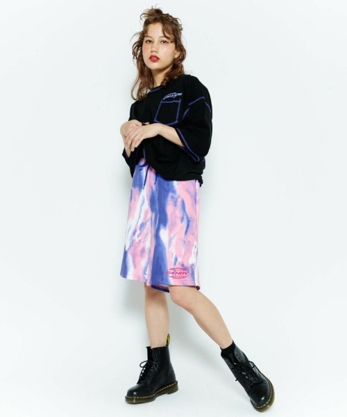Candy Stripper(キャンディストリッパー)の「CANDY TIE DYE ハーフパンツ(その他パンツ・レディース・ピンク/グリーン/イエロー・2)」の13枚目の写真
