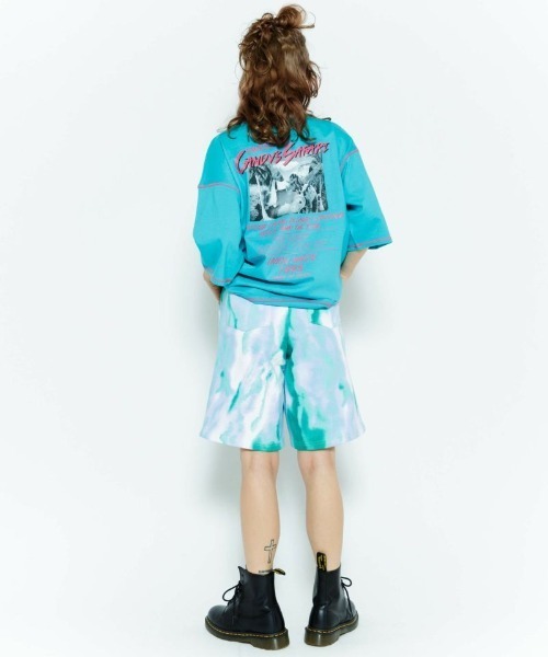 Candy Stripper(キャンディストリッパー)の「CANDY TIE DYE ハーフパンツ(その他パンツ・レディース・ピンク/グリーン/イエロー・2)」の8枚目の写真
