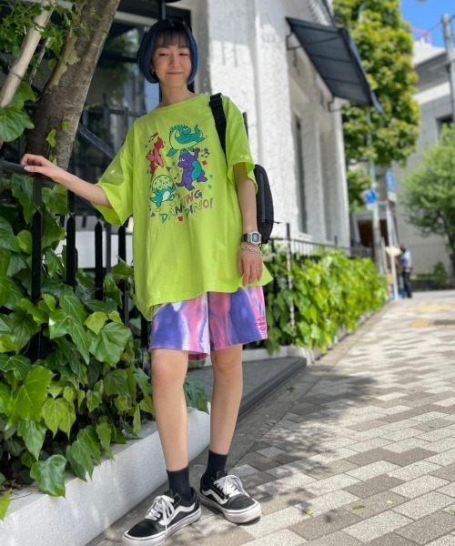 Candy Stripper(キャンディストリッパー)の「CANDY TIE DYE ハーフパンツ(その他パンツ・レディース・ピンク/グリーン/イエロー・2)」の18枚目の写真