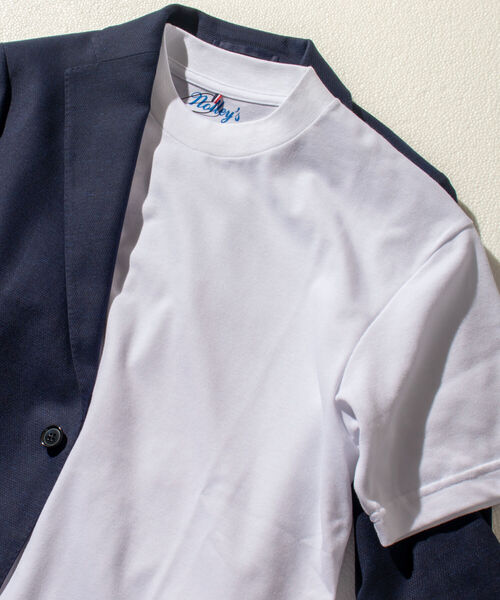 NOLLEY'S goodman（ノーリーズグッドマン）の「カノコドレス Tシャツ（※ジャケットインナー専用Tシャツ ジャケT）（Tシャツ/カットソー・メンズ・ネイビー/ホワイト/ブラック・XL/L/M/S）」の2枚目の写真