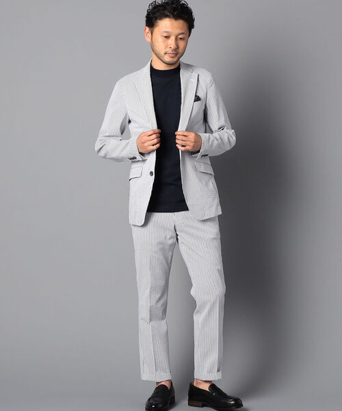 NOLLEY'S goodman（ノーリーズグッドマン）の「カノコドレス Tシャツ（※ジャケットインナー専用Tシャツ ジャケT）（Tシャツ/カットソー・メンズ・ネイビー/ホワイト/ブラック・XL/L/M/S）」の7枚目の写真