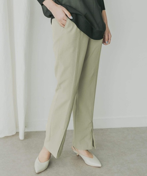 KBF+(ケービーエフプラス)の「KBF+ スリットスリムパンツ(その他パンツ・レディース・ホワイト系その他/グリーン系その他/ブルー系その他・38/36)」の7枚目の写真