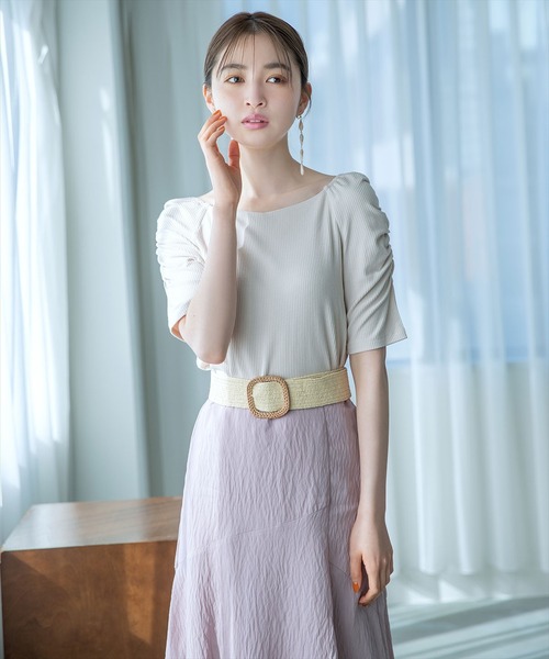 WILLSELECTION(ウィルセレクション)の「シアーワッシャーロングスカート(スカート・レディース・オフホワイト/ピンク/ミント・SMALL/MEDIUM)」の10枚目の写真