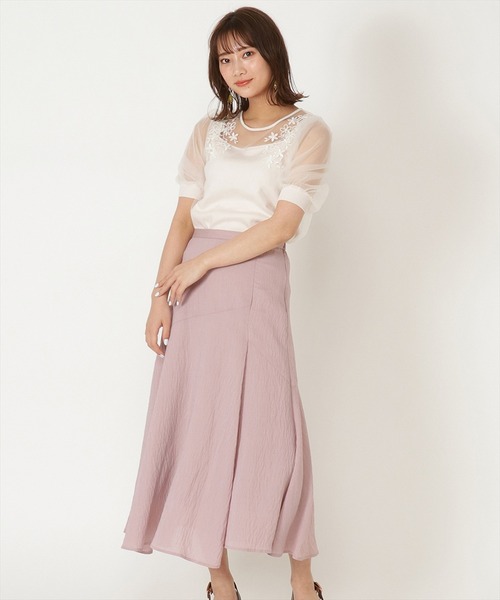 WILLSELECTION(ウィルセレクション)の「シアーワッシャーロングスカート(スカート・レディース・オフホワイト/ピンク/ミント・SMALL/MEDIUM)」の13枚目の写真