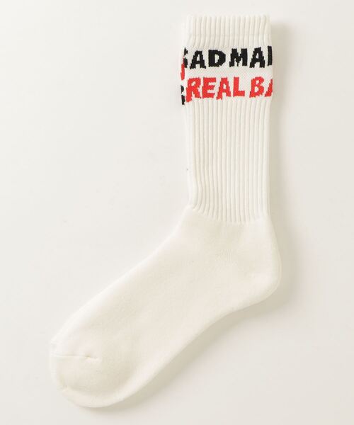 UNION（ユニオン）の「REAL BAD SPELLOUT SOCKS（ソックス/靴下・メンズ・ホワイト×レッド/ホワイト×イエロー・FREE）」の3枚目の写真