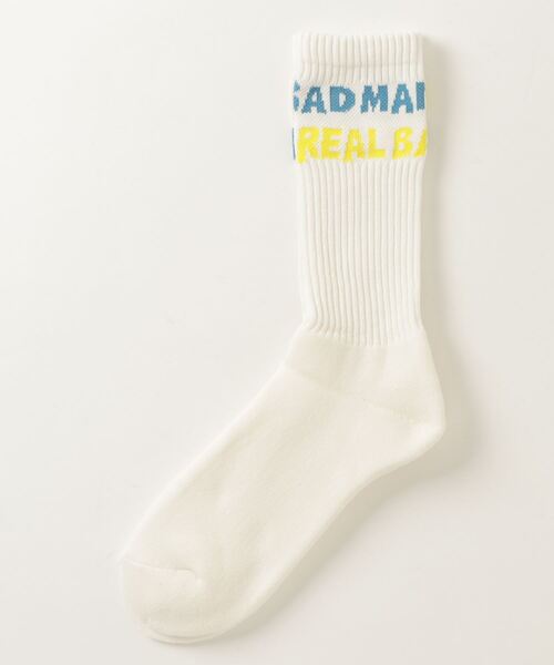 UNION（ユニオン）の「REAL BAD SPELLOUT SOCKS（ソックス/靴下・メンズ・ホワイト×レッド/ホワイト×イエロー・FREE）」の4枚目の写真