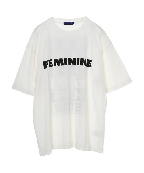 SEVENDAYS=SUNDAY（セブンデイズサンデイ）の「FEMININE TEE　＊◇（Tシャツ/カットソー・レディース・チャコールグレー/オフホワイト・L/M/S）」の10枚目の写真