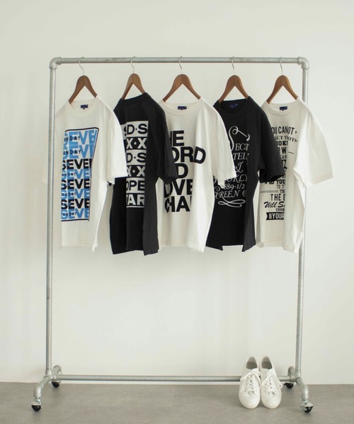 SEVENDAYS=SUNDAY（セブンデイズサンデイ）の「FEMININE TEE　＊◇（Tシャツ/カットソー・レディース・チャコールグレー/オフホワイト・L/M/S）」の3枚目の写真