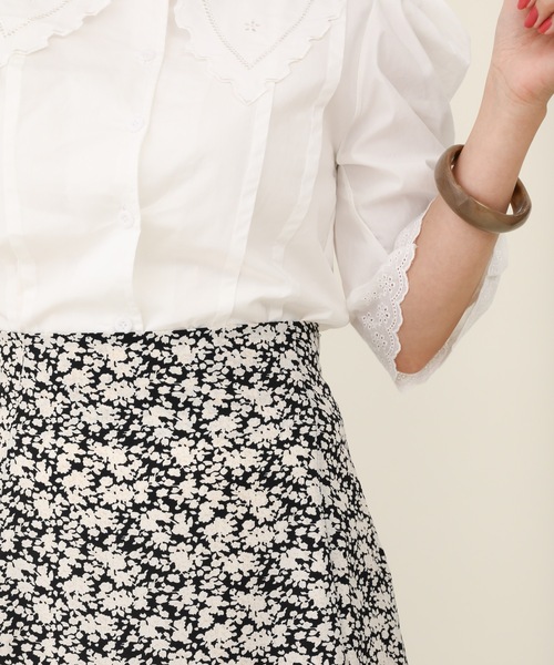 sakishimatokyo(サキシマトーキョー)の「【ZOZO限定】サキシマamp「花柄フレアロングスカート」(スカート・レディース・ブラック/ベージュ・FREE)」の3枚目の写真