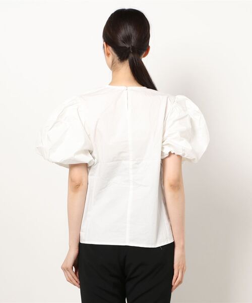 Twinkle;pm(トゥインクルピーエム)の「前あきパワショル半袖TOPS(シャツ/ブラウス・レディース・ホワイト/ブルー・FREE)」の5枚目の写真