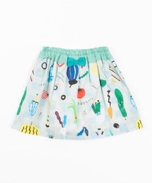 trois lapins kp（トロワラパンケーピー）の「troislapins(トロワラパン)xsubikiawa食器店/総柄のスカパン(140cm)（スカート・キッズ）」