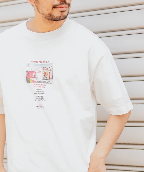 CIAOPANIC TYPY（チャオパニックティピー）の「PrimePIZZAフォトプリントTee（Tシャツ/カットソー・メンズ・ホワイト/ブラック/グレー・MEDIUM/LARGE/X-LARGE）」の2枚目の写真
