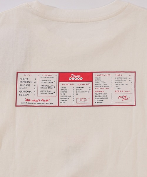 CIAOPANIC TYPY（チャオパニックティピー）の「PrimePIZZAフォトプリントTee（Tシャツ/カットソー・メンズ・ホワイト/ブラック/グレー・MEDIUM/LARGE/X-LARGE）」の13枚目の写真