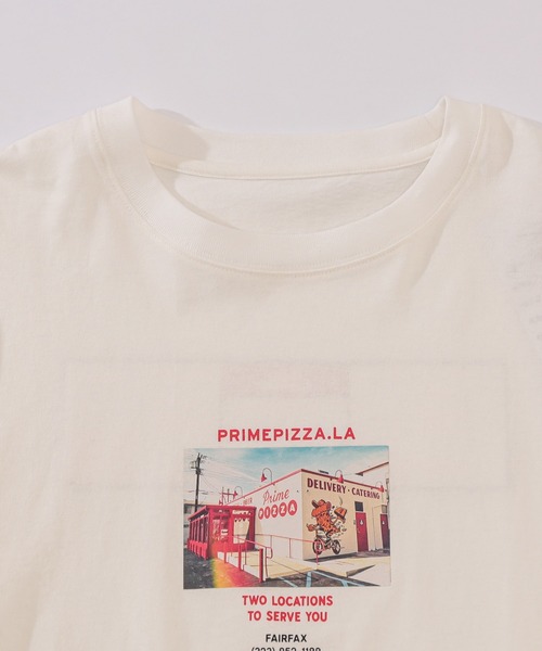 CIAOPANIC TYPY（チャオパニックティピー）の「PrimePIZZAフォトプリントTee（Tシャツ/カットソー・メンズ・ホワイト/ブラック/グレー・MEDIUM/LARGE/X-LARGE）」の6枚目の写真