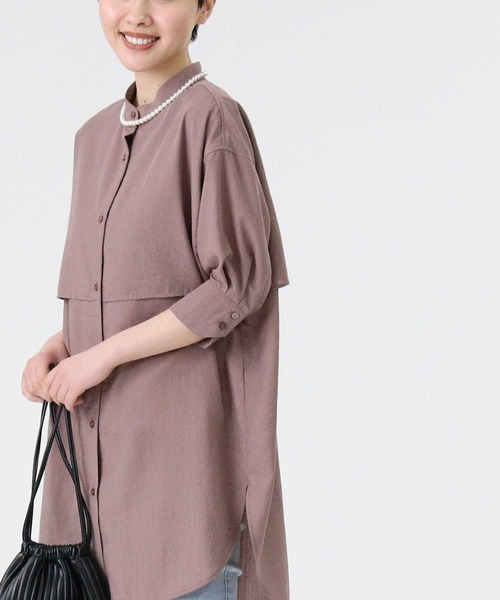 HONEYSUCKLE ROSE（ハニーサックルローズ）の「【HONEYSUCKLE ROSE】フラップ付きブラウス（シャツ/ブラウス・レディース・イエロー/ブラウン/オフホワイト・L/M）」の13枚目の写真