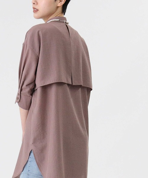 HONEYSUCKLE ROSE（ハニーサックルローズ）の「【HONEYSUCKLE ROSE】フラップ付きブラウス（シャツ/ブラウス・レディース・イエロー/ブラウン/オフホワイト・L/M）」の14枚目の写真