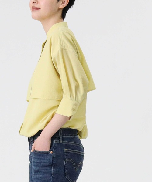 HONEYSUCKLE ROSE（ハニーサックルローズ）の「【HONEYSUCKLE ROSE】フラップ付きブラウス（シャツ/ブラウス・レディース・イエロー/ブラウン/オフホワイト・L/M）」の19枚目の写真