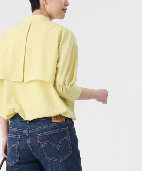 HONEYSUCKLE ROSE（ハニーサックルローズ）の「【HONEYSUCKLE ROSE】フラップ付きブラウス（シャツ/ブラウス・レディース・イエロー/ブラウン/オフホワイト・L/M）」の20枚目の写真