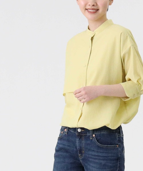 HONEYSUCKLE ROSE（ハニーサックルローズ）の「【HONEYSUCKLE ROSE】フラップ付きブラウス（シャツ/ブラウス・レディース・イエロー/ブラウン/オフホワイト・L/M）」の22枚目の写真