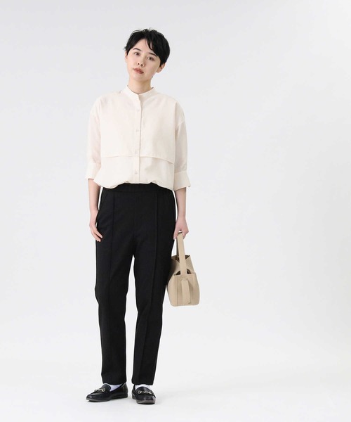 HONEYSUCKLE ROSE（ハニーサックルローズ）の「【HONEYSUCKLE ROSE】フラップ付きブラウス（シャツ/ブラウス・レディース・イエロー/ブラウン/オフホワイト・L/M）」の6枚目の写真