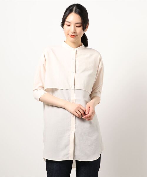 HONEYSUCKLE ROSE（ハニーサックルローズ）の「【HONEYSUCKLE ROSE】フラップ付きブラウス（シャツ/ブラウス・レディース・イエロー/ブラウン/オフホワイト・L/M）」の11枚目の写真