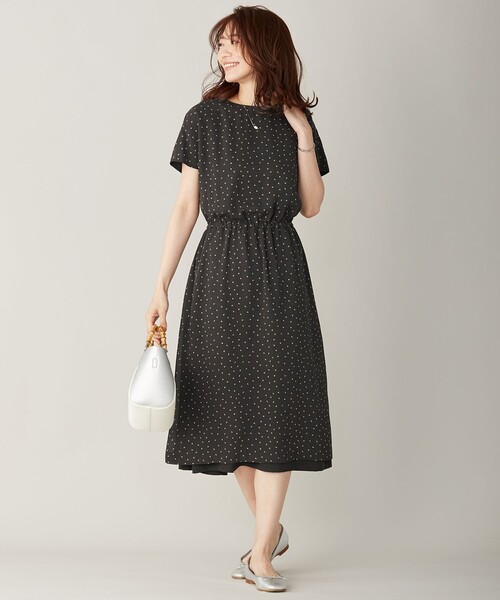 J.PRESS(ジェイプレス)の「【洗える】リバーシブル ポリエステル デシン ワンピース(ワンピース・レディース・グレー系5/ネイビー系5・T13/T15/T17)」の11枚目の写真