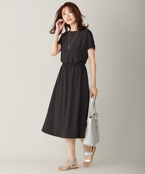 J.PRESS(ジェイプレス)の「【洗える】リバーシブル ポリエステル デシン ワンピース(ワンピース・レディース・グレー系5/ネイビー系5・T13/T15/T17)」の14枚目の写真